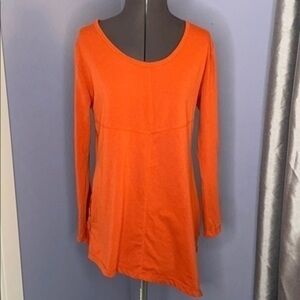 Noelle top orange high low s/m top